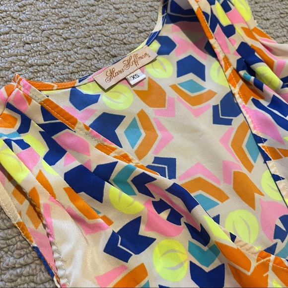 MARA HOFFMAN Neon Print Tank Top / Blouse | Size XS - Picture 5 of 5